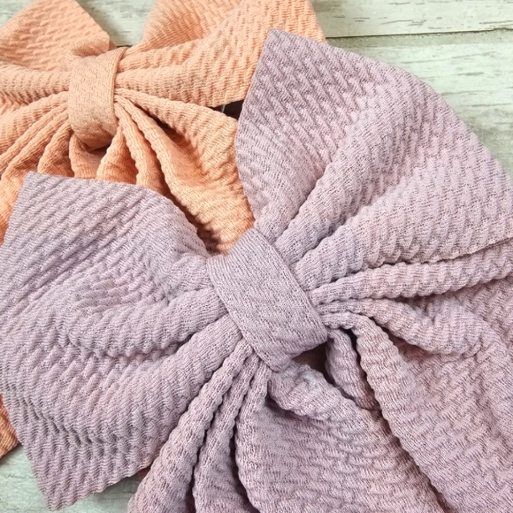 Pastel Texture Bow Accessory Set - Picture 4 of 5